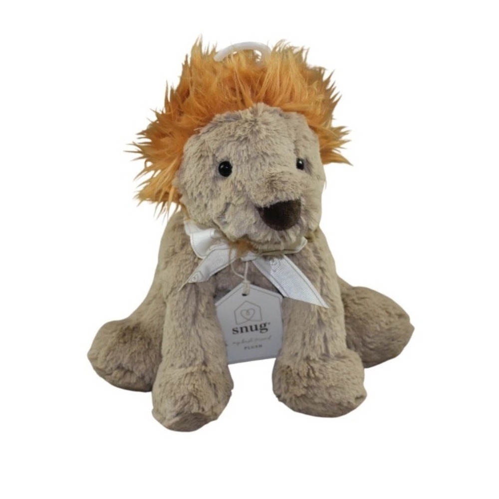 Snug Lion Plush Infant Toddler Stuffed Animal Toy Brown Orange 9" Soft Lovey NWT